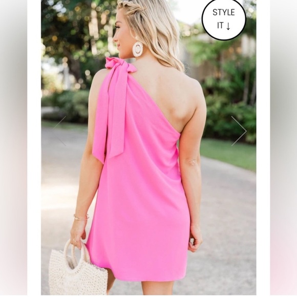 Pink Lily Dresses & Skirts - ✨Pink Lily Thriving All Night One Shoulder Dress
